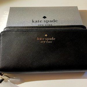 NWT Kate Spade Staci Leather Continental Carryall Wallet Wristlet